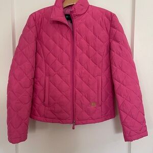 Kenneth Cole Hot Pink Quilted Puffer Jacket